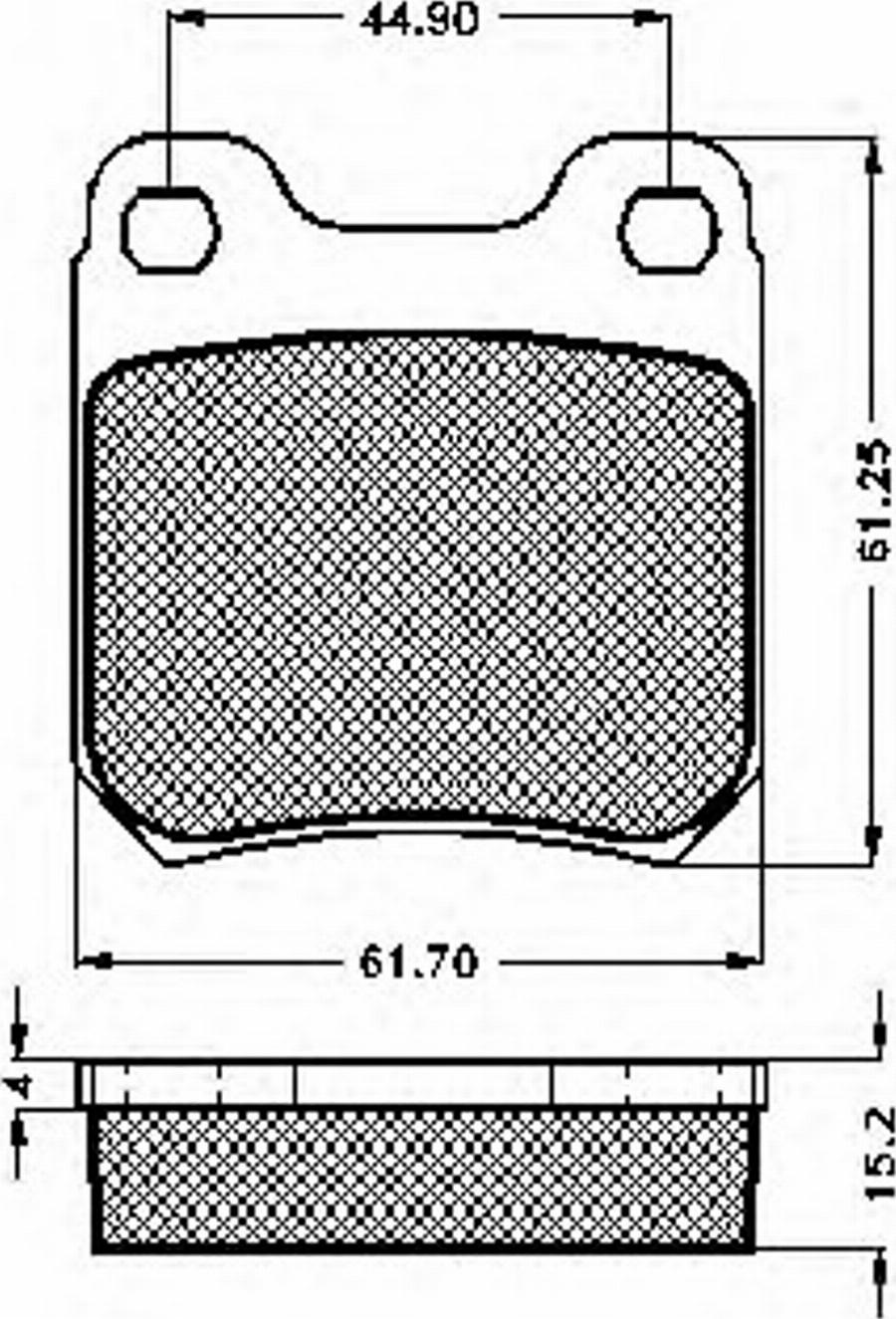 Spidan 32868 - Brake Pad Set, disc brake www.autospares.lv