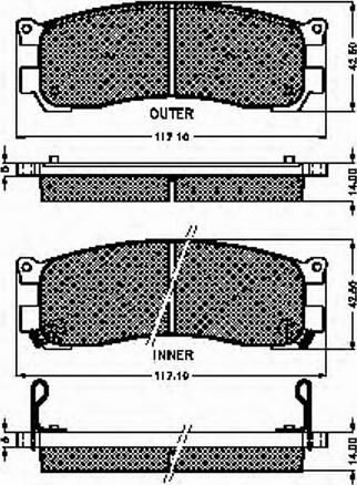 Spidan 32863 - Bremžu uzliku kompl., Disku bremzes www.autospares.lv