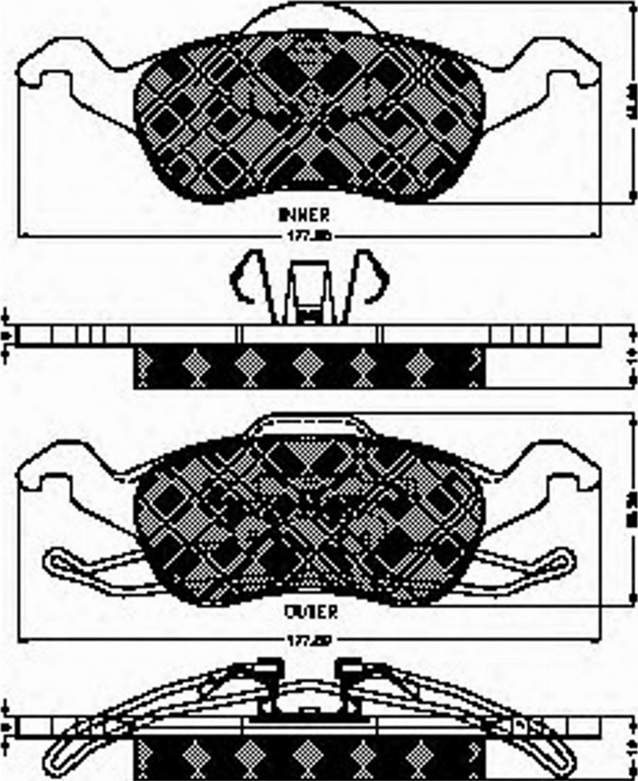 Spidan 32804 - Bremžu uzliku kompl., Disku bremzes www.autospares.lv