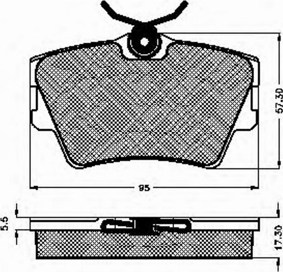 Spidan 32801 - Brake Pad Set, disc brake www.autospares.lv