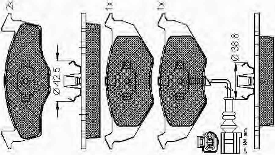 Spidan 32815 - Bremžu uzliku kompl., Disku bremzes www.autospares.lv