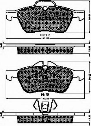 Spidan 32834 - Bremžu uzliku kompl., Disku bremzes www.autospares.lv