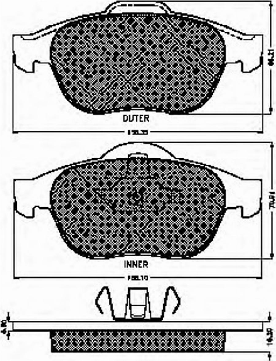 Spidan 32830 - Bremžu uzliku kompl., Disku bremzes www.autospares.lv