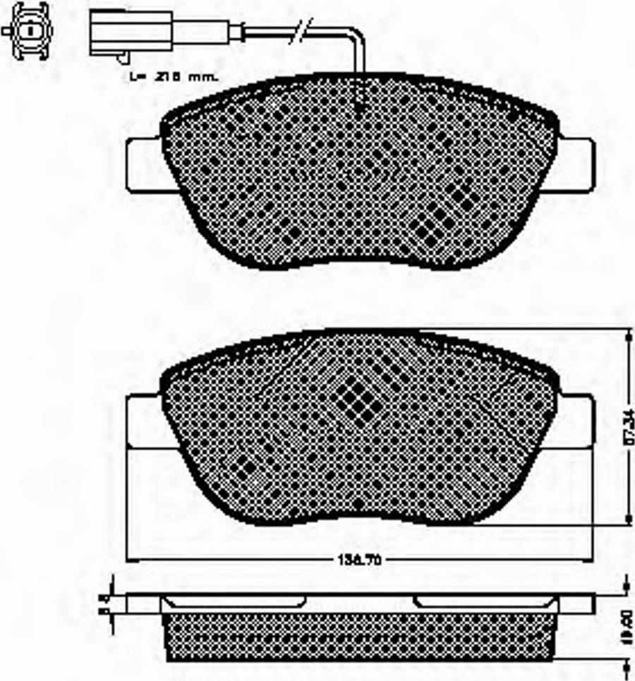 Spidan 32838 - Bremžu uzliku kompl., Disku bremzes www.autospares.lv