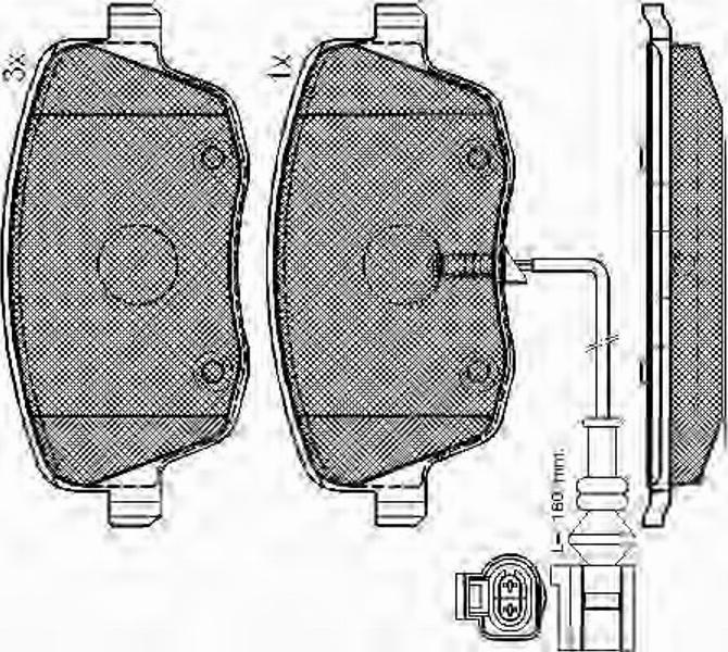 Spidan 32833 - Bremžu uzliku kompl., Disku bremzes www.autospares.lv