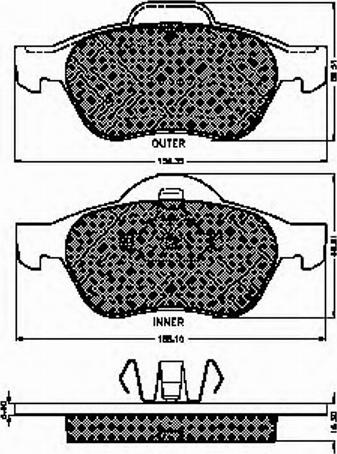 Spidan 32829 - Bremžu uzliku kompl., Disku bremzes www.autospares.lv