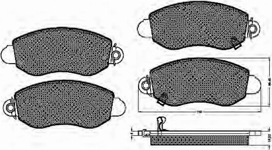 Spidan 32822 - Bremžu uzliku kompl., Disku bremzes www.autospares.lv