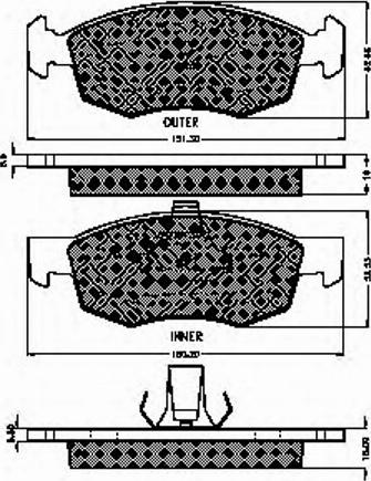 Spidan 32827 - Bremžu uzliku kompl., Disku bremzes www.autospares.lv