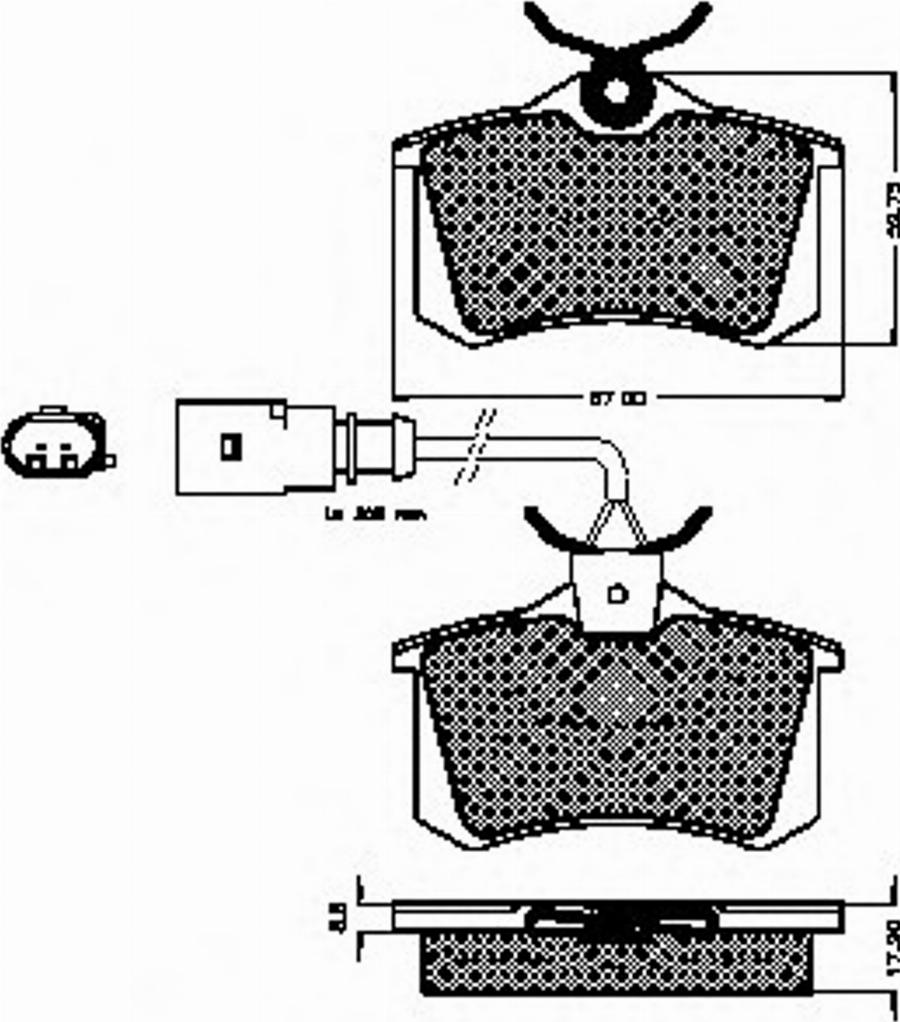 Spidan 32871 - Bremžu uzliku kompl., Disku bremzes www.autospares.lv