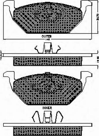 Spidan 32392 - Brake Pad Set, disc brake www.autospares.lv