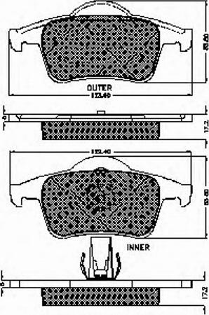 Spidan 32348 - Brake Pad Set, disc brake www.autospares.lv