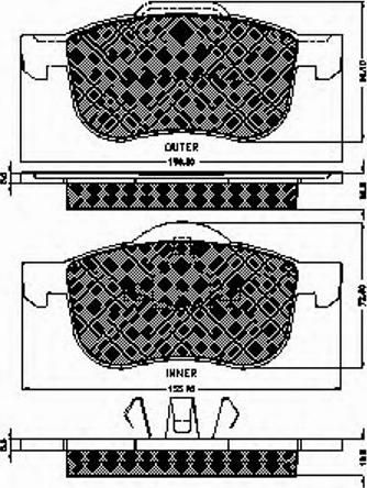 Spidan 32347 - Bremžu uzliku kompl., Disku bremzes www.autospares.lv