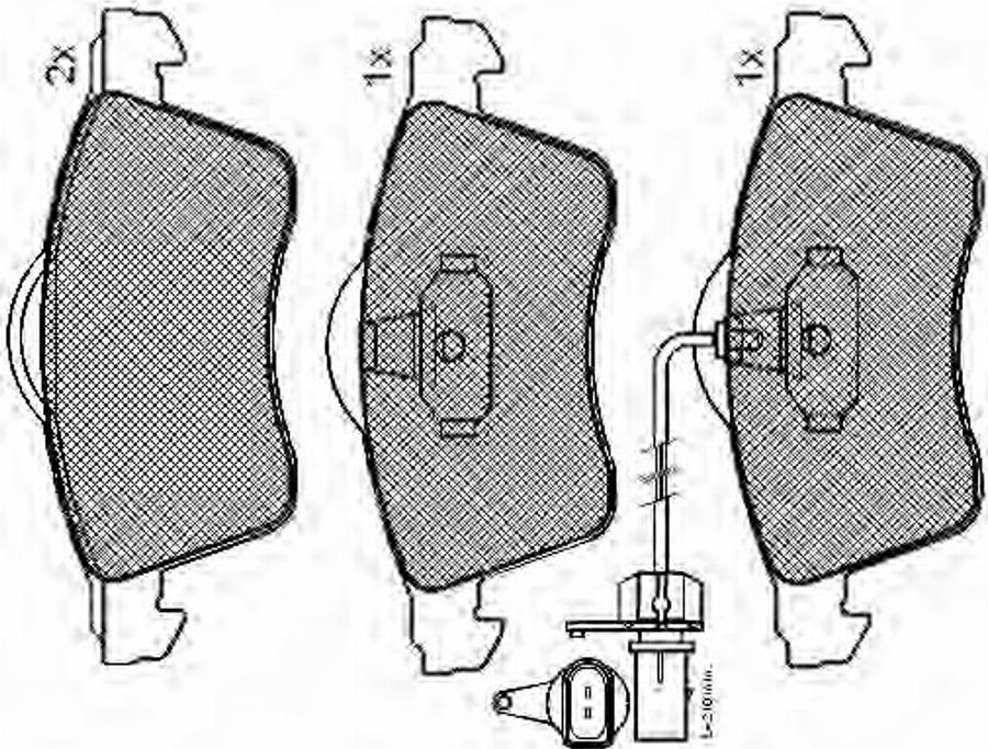 Spidan 32354 - Brake Pad Set, disc brake www.autospares.lv