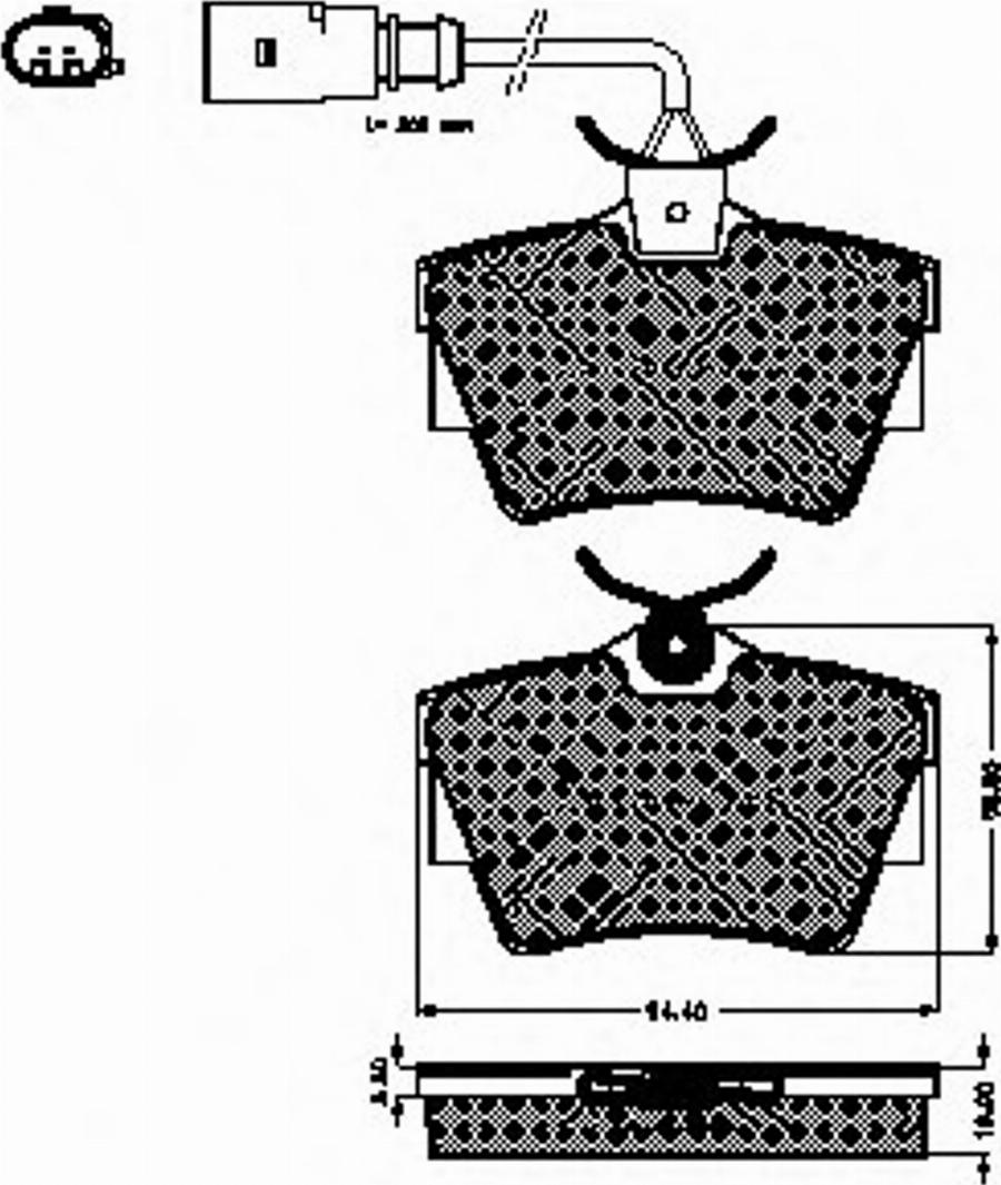 Spidan 32355 - Brake Pad Set, disc brake www.autospares.lv