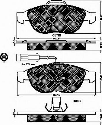 Spidan 32312 - Brake Pad Set, disc brake www.autospares.lv