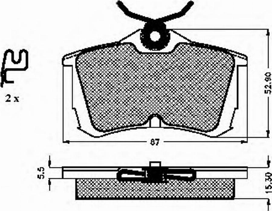 Spidan 32389 - Brake Pad Set, disc brake www.autospares.lv