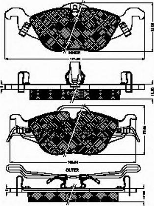 Spidan 32339 - Bremžu uzliku kompl., Disku bremzes www.autospares.lv