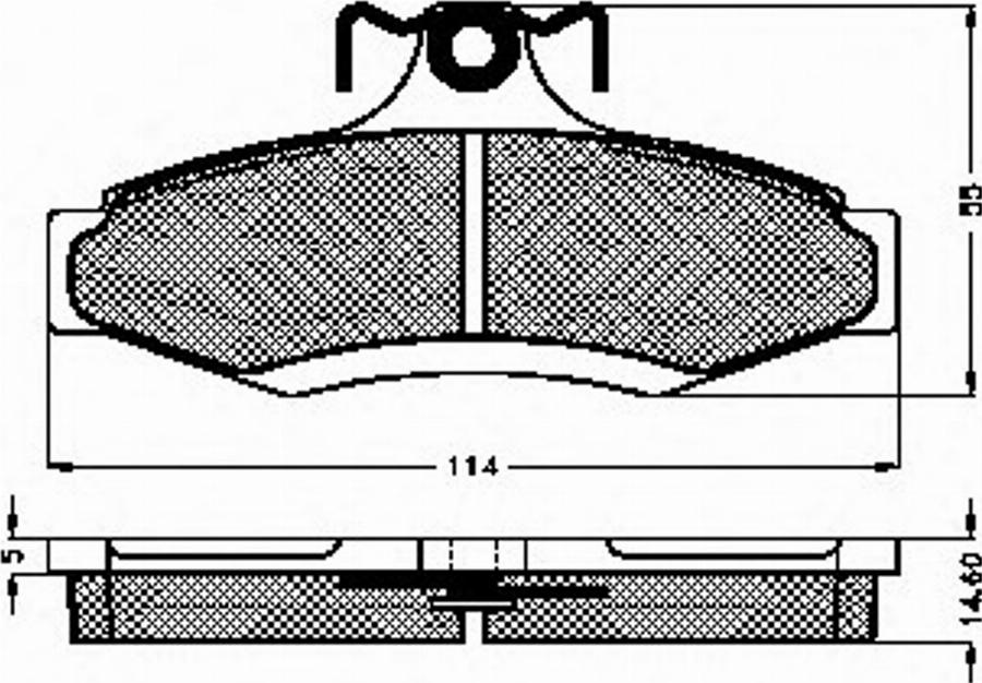 Spidan 32322 - Тормозные колодки, дисковые, комплект www.autospares.lv