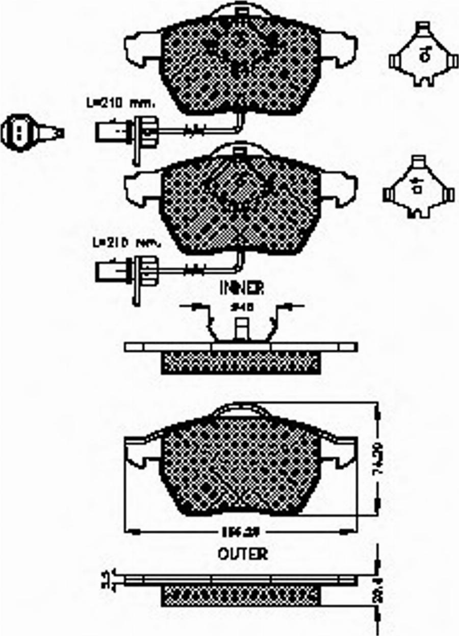 Spidan 32370 - Brake Pad Set, disc brake www.autospares.lv