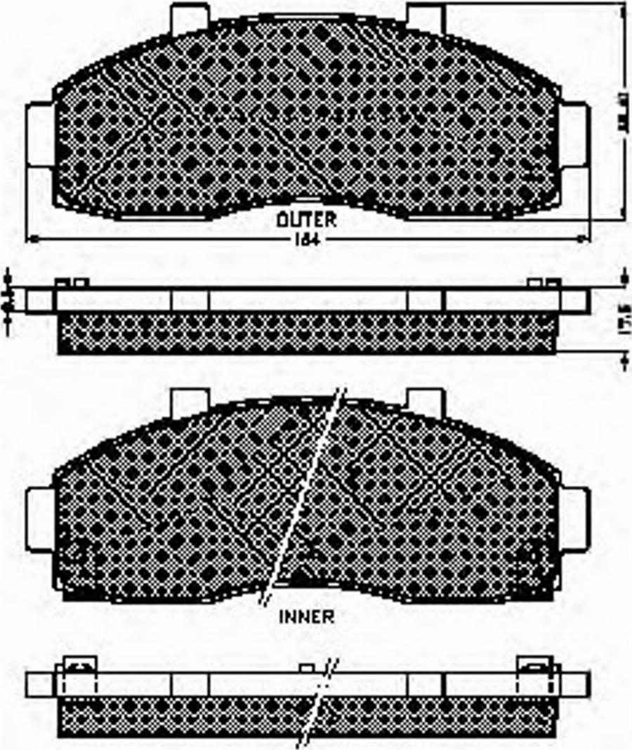 Spidan 32296 - Bremžu uzliku kompl., Disku bremzes www.autospares.lv