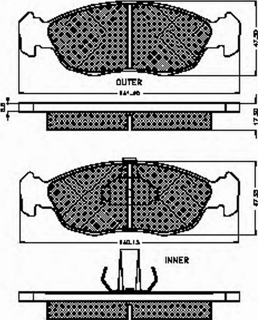 Spidan 32249 - Brake Pad Set, disc brake www.autospares.lv