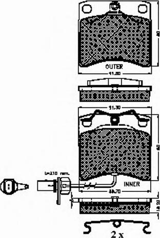 Spidan 32241 - Bremžu uzliku kompl., Disku bremzes www.autospares.lv