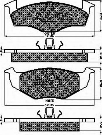 Spidan 32248 - Bremžu uzliku kompl., Disku bremzes www.autospares.lv