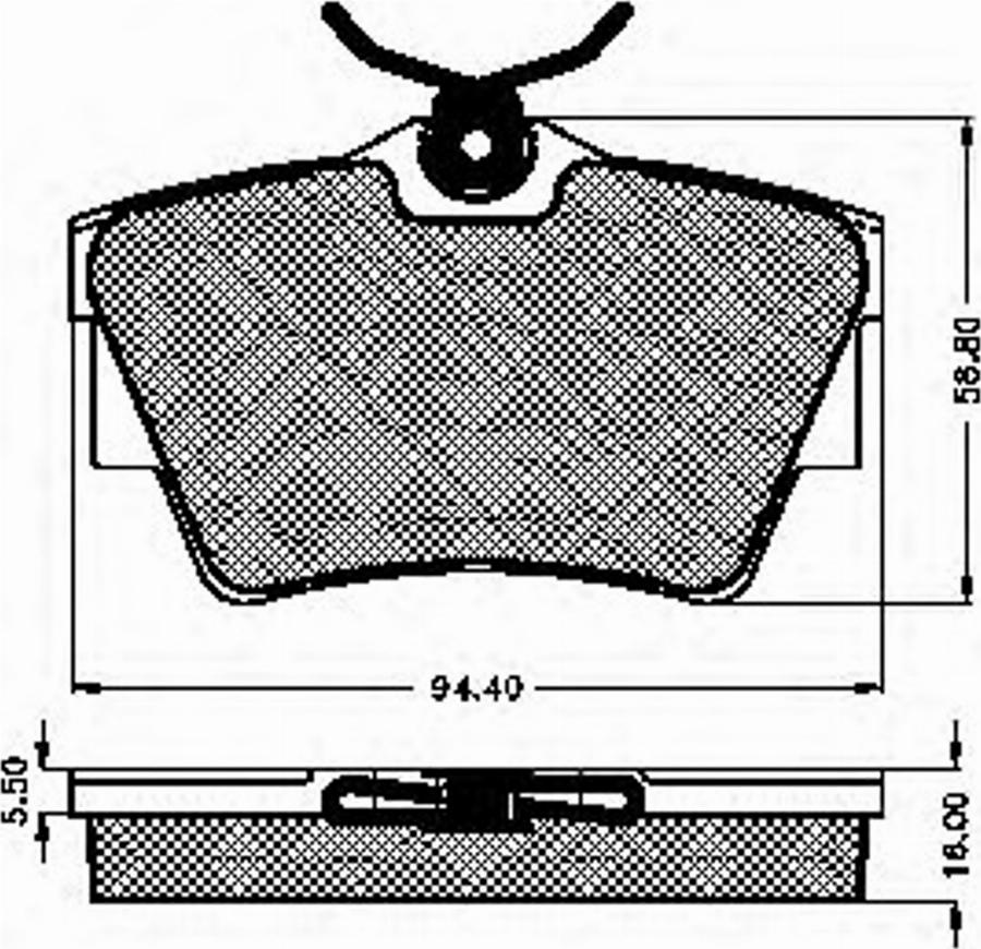 Spidan 32243 - Brake Pad Set, disc brake www.autospares.lv