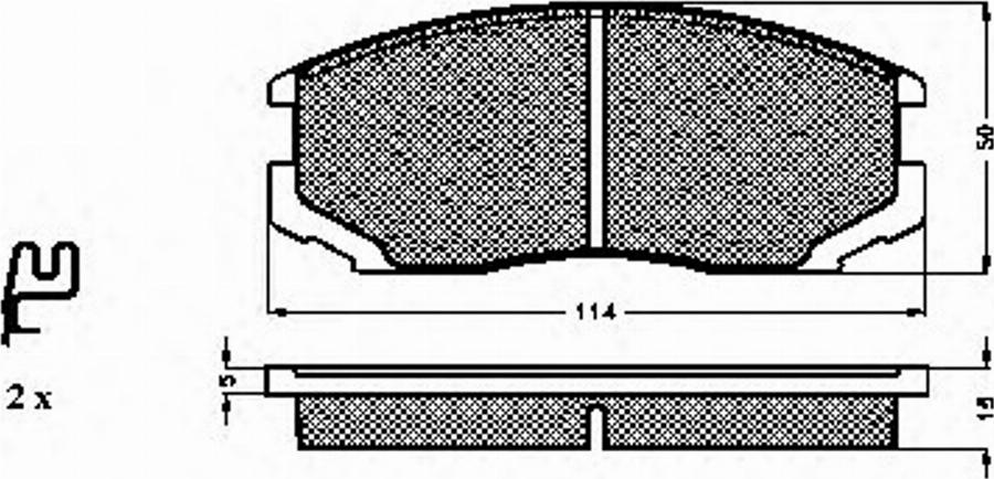 Spidan 32242 - Brake Pad Set, disc brake www.autospares.lv