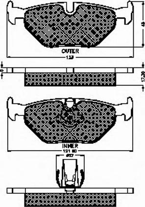 Spidan 32258 - Brake Pad Set, disc brake www.autospares.lv