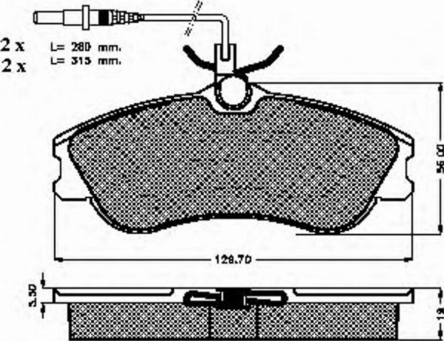 Spidan 32262 - Bremžu uzliku kompl., Disku bremzes www.autospares.lv