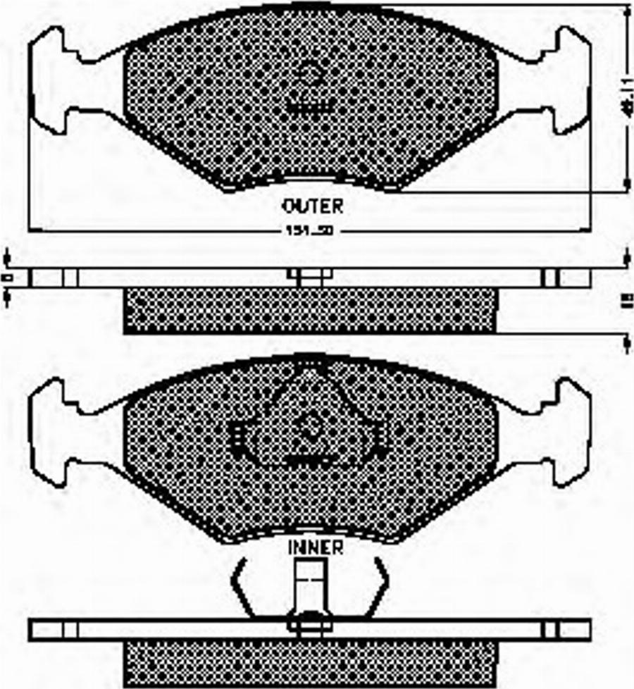 Spidan 32267 - Тормозные колодки, дисковые, комплект www.autospares.lv