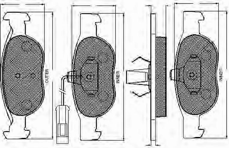 Spidan 32208 - Brake Pad Set, disc brake www.autospares.lv