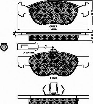 Spidan 32215 - Bremžu uzliku kompl., Disku bremzes www.autospares.lv