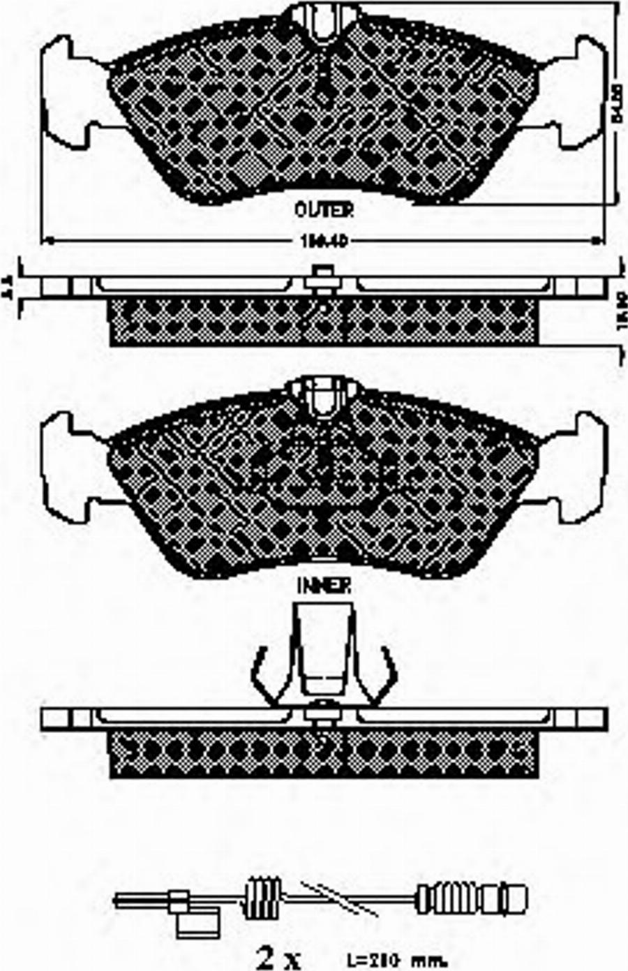 Spidan 32212 - Тормозные колодки, дисковые, комплект www.autospares.lv