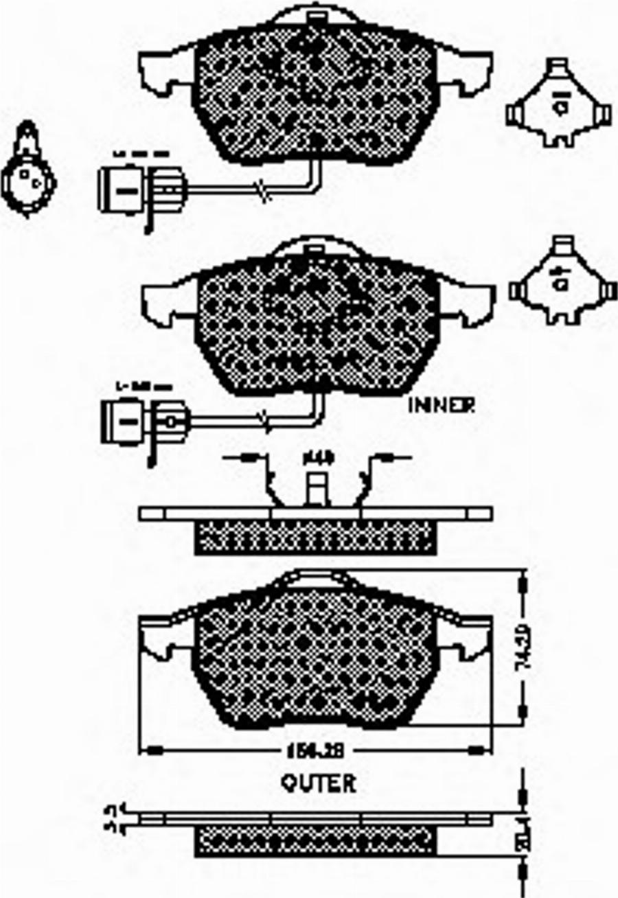 Spidan 32286 - Bremžu uzliku kompl., Disku bremzes autospares.lv