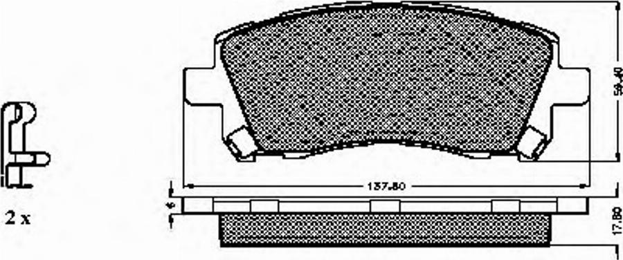 Spidan 32280 - Bremžu uzliku kompl., Disku bremzes www.autospares.lv