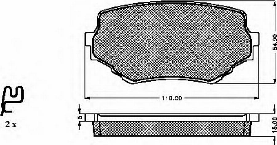 Spidan 32283 - Тормозные колодки, дисковые, комплект www.autospares.lv