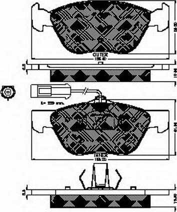 Spidan 32231 - Тормозные колодки, дисковые, комплект www.autospares.lv