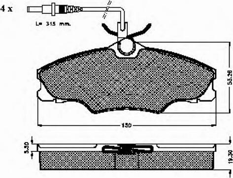 Spidan 32224 - Bremžu uzliku kompl., Disku bremzes www.autospares.lv