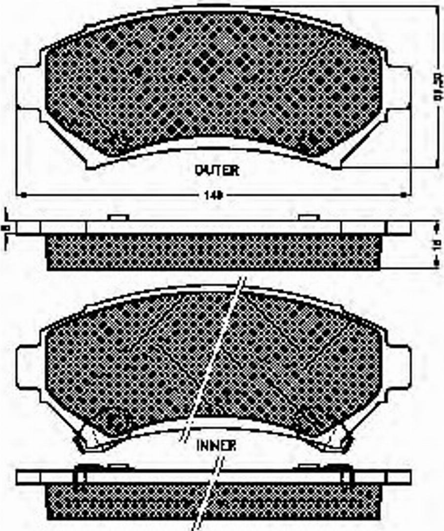 Spidan 32273 - Bremžu uzliku kompl., Disku bremzes www.autospares.lv