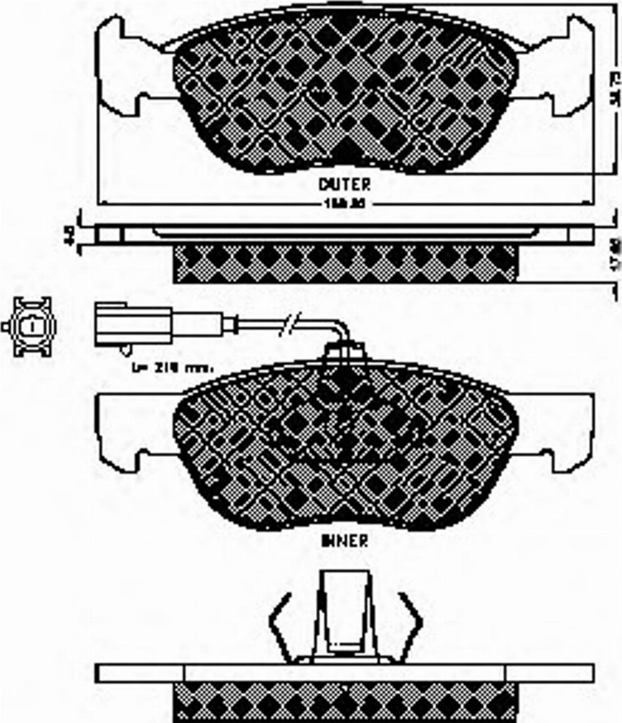 Spidan 32741 - Тормозные колодки, дисковые, комплект www.autospares.lv