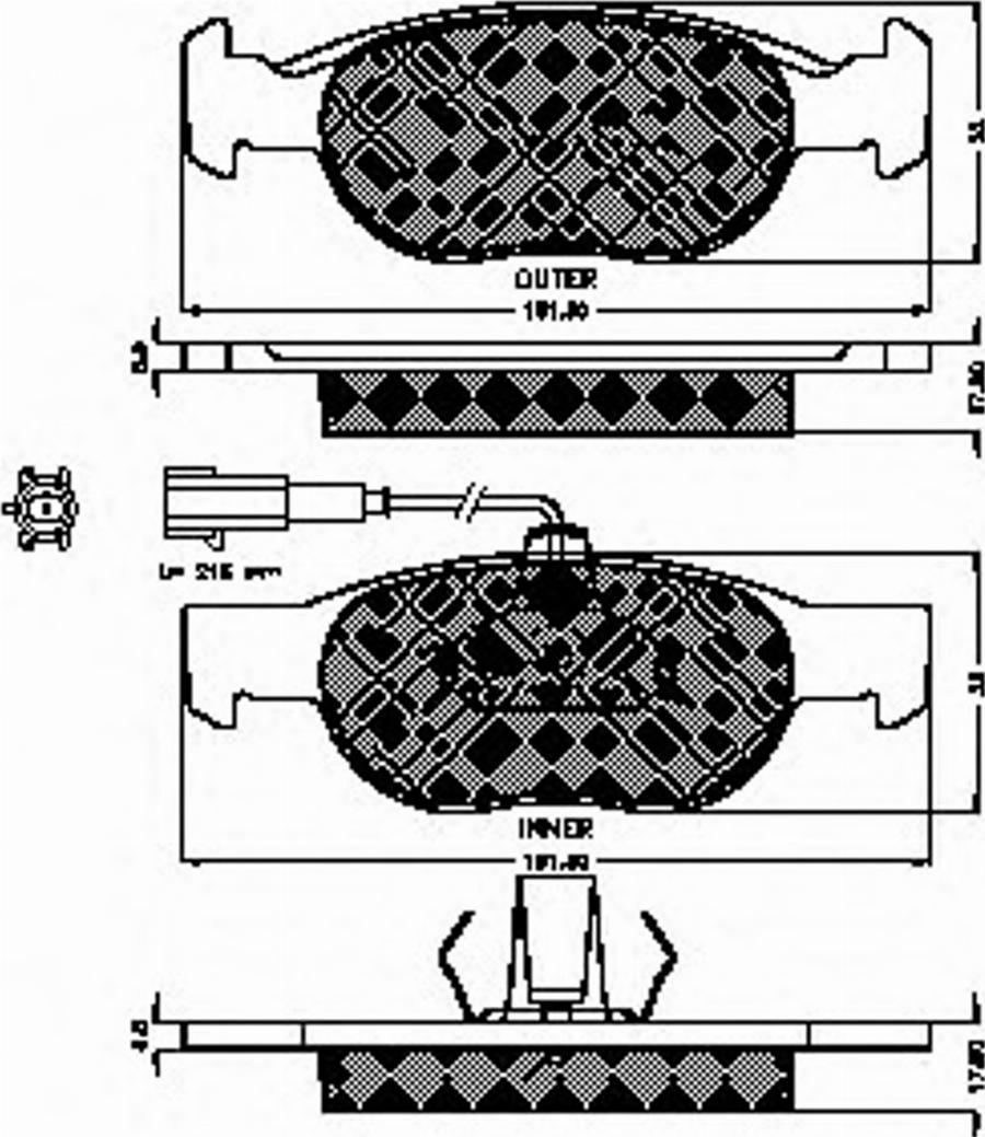 Spidan 32743 - Bremžu uzliku kompl., Disku bremzes www.autospares.lv