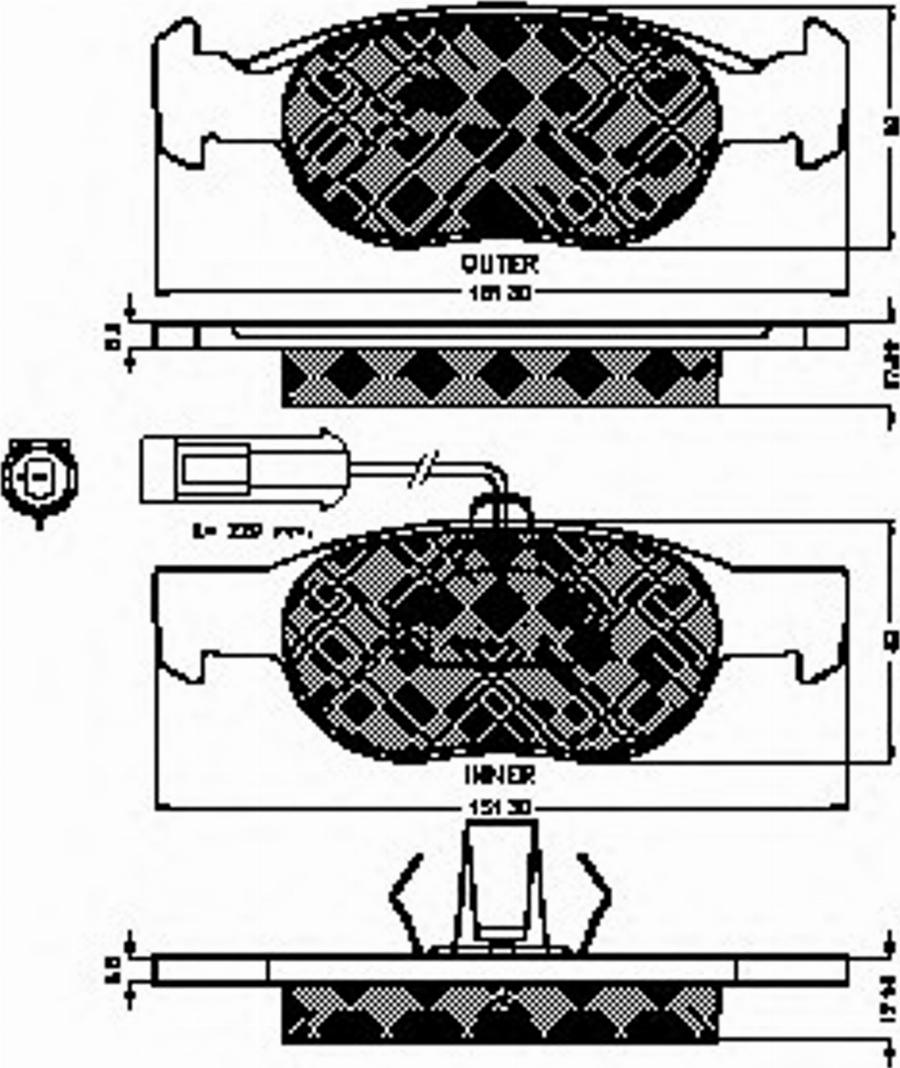 Spidan 32742 - Тормозные колодки, дисковые, комплект www.autospares.lv