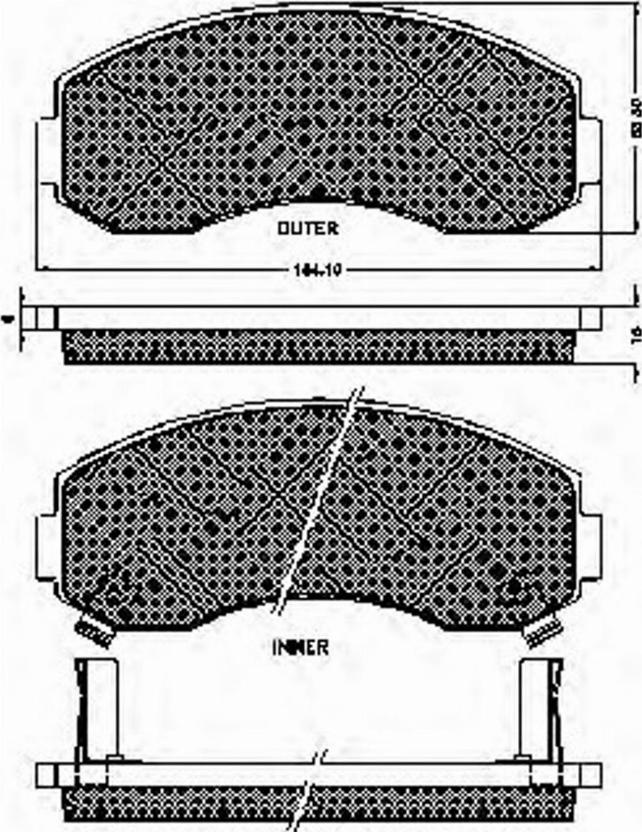 Spidan 32747 - Bremžu uzliku kompl., Disku bremzes www.autospares.lv