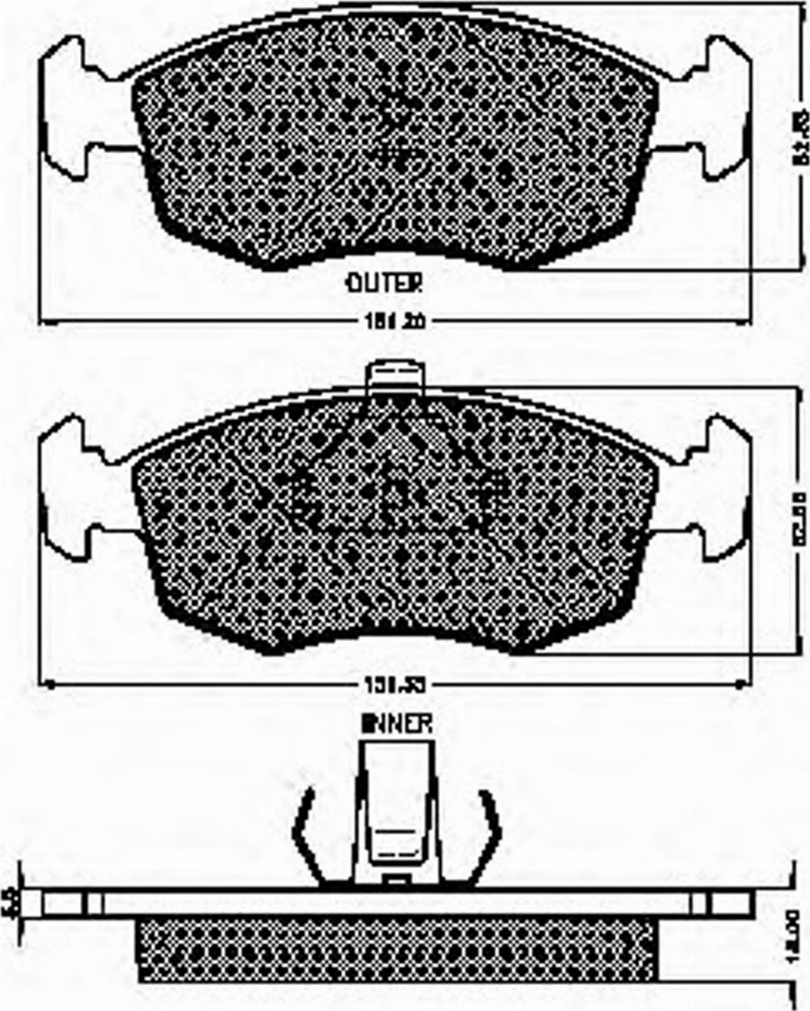 Spidan 32759 - Bremžu uzliku kompl., Disku bremzes www.autospares.lv