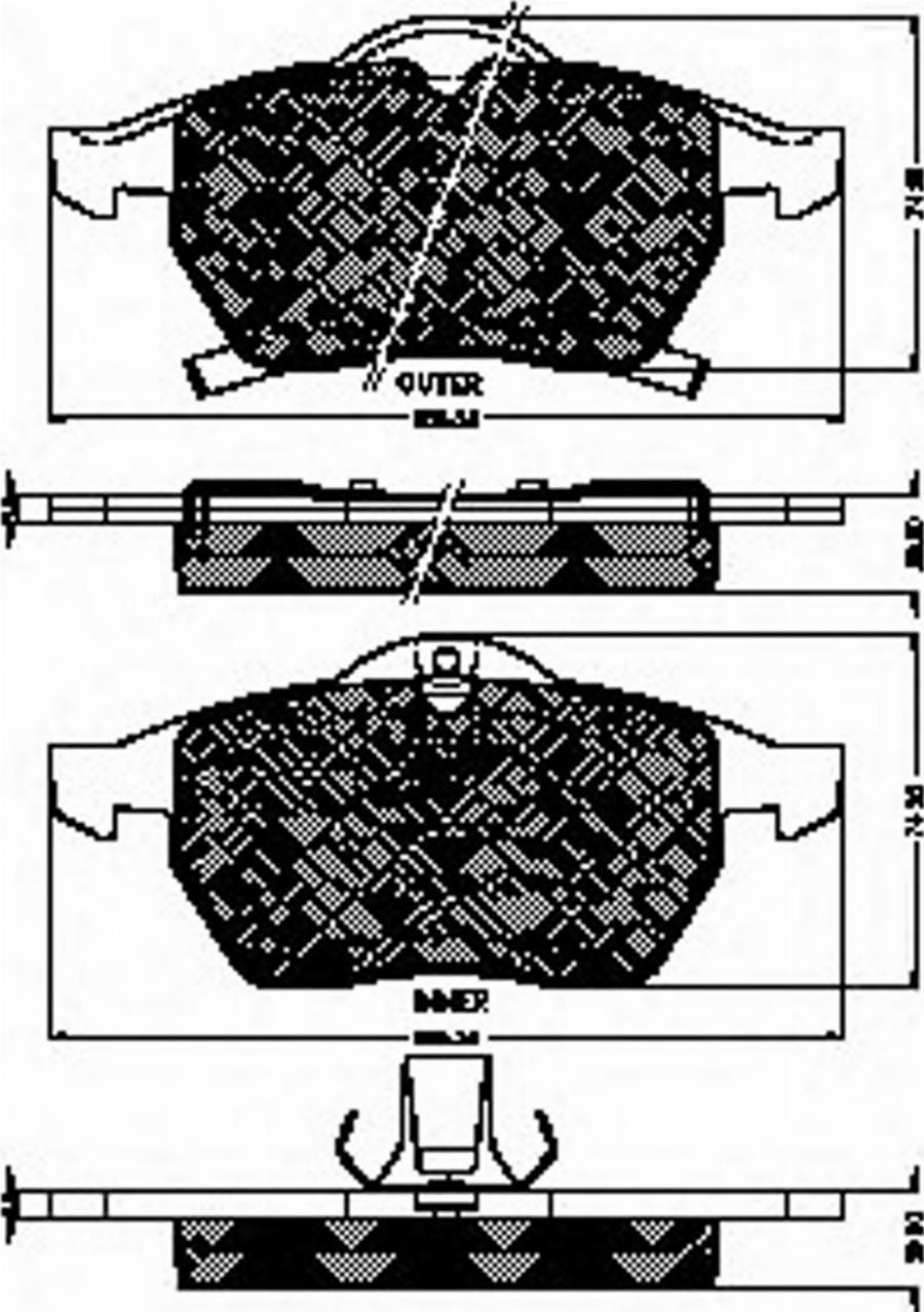 Spidan 32755 - Тормозные колодки, дисковые, комплект www.autospares.lv