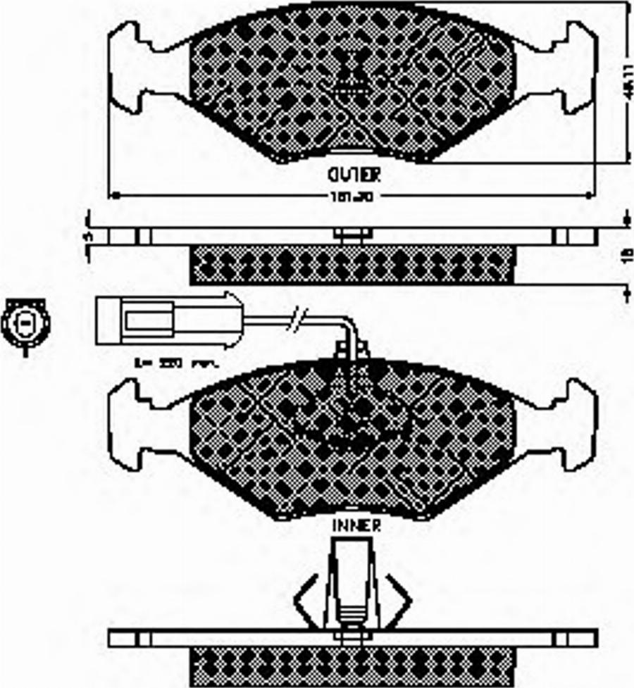 Spidan 32758 - Bremžu uzliku kompl., Disku bremzes www.autospares.lv