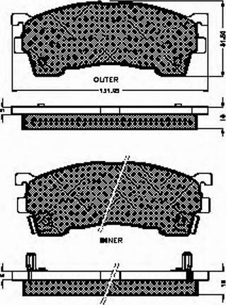 Spidan 32753 - Brake Pad Set, disc brake www.autospares.lv