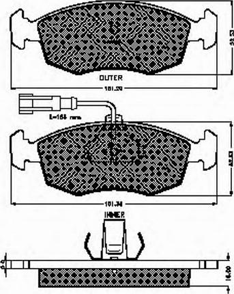 Spidan 32760 - Bremžu uzliku kompl., Disku bremzes www.autospares.lv